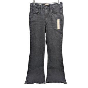 Universal Thread Goods Co Women Black High Rise Flare Jeans Size 8R New